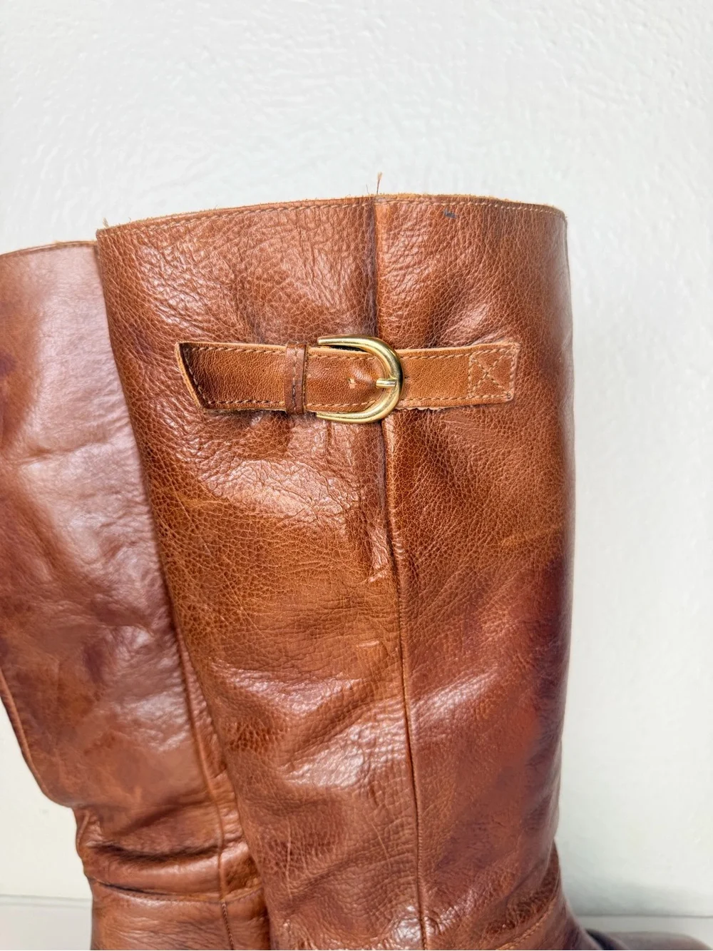 Steve Madden Intyce brown tall wedge boot